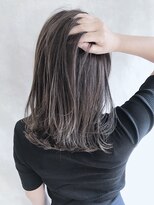 ムウ 難波(MOU)&nbsp;ハッシュカットフルバング似合わせカットレッドブラウン20代30代