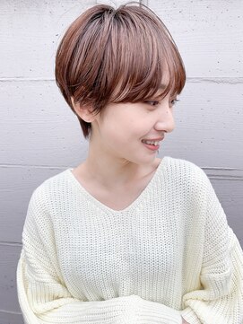 ミィ 表参道(mee.) 【mee.】 オレンジ ベージュ ショート☆表参道