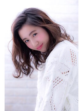ヘアーアートシフォン 池袋西口店(Hair art chiffon) ホイルカラーグラボブシースルーカラーカーキベージュ艶カラー