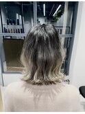 シルバーアッシュグラデーションカラー