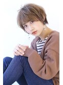 イメチェンローライトフォギーベージュ小顔ワンサイドショート