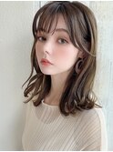 大人かわいい似合わせカット/こなれミディ/美髪/くびれヘア/新宿