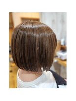 ルチア(Lucia)&nbsp;エモージュ大人ボブ　ぱっつんボブ　ハイライト