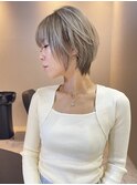 10代.20代.30代パールベージュショート/ハイトーン