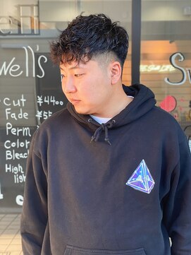 スウェル 船橋店(Swell) ハイライト/マッシュパーマ/ウルフ/アッシュブラック