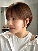 30代40代大人女性/前髪ありショートボブ/ショートヘア/髪質改善