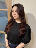 カシスレッド×韓国ヘア