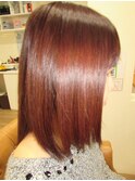 ツヤ髪ボブスタイル×髪質改善ケアカラー