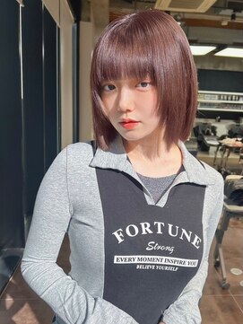 ユーフォリア 新宿通り(Euphoria) ボブ美髪くびれワンカールシルキーグレージュ