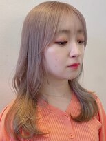 イーストハムアネーロ(EAST HAM anello) 【ビフォーアフターあり】ケアブリーチ透明感ベージュカラー