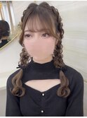 《chihina》ライブヘアセット/量産ヘアセット/編み込みヘア