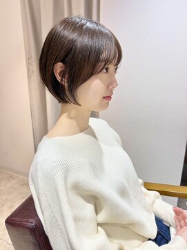 ラミエ バイ メルト 吉祥寺(lamie by melt) *滝田*マロンベージュくすみベージュ小顔フェザーショート吉祥寺