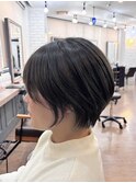 「人気ナチュラルショートボブ」