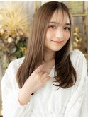 グレーベージュ小顔エアストレートワンカールh3上尾20代30代40代