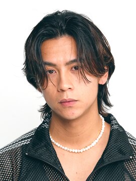 フィフス 大分(fifth) 大分センターパートミディアム毛流れニュアンスフェザーパーマ