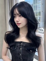 ユニ 表参道(uni) #49/韓国/韓国風/レイヤーカット/後れ毛/くびれヘア/前髪/表参道