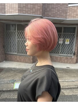 ボリューム(VOLUME) 原宿/ブリーチカラー/くすみピンク/ハイトーン/ブロンドカラー