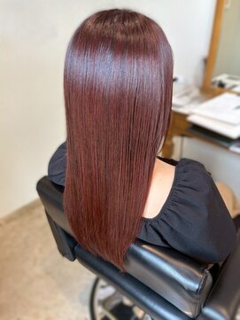 美々百花 ザスパ(美々百花 theSPA) チェリーブラウン 髪質改善トリートメント イルミナカラー 艶髪