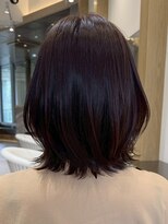 ソワネ 表参道(soigne) 表参道白髪ぼかしハイライトウルフショートボブグレージュ40代