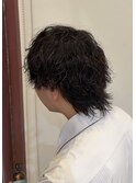 波巻きパーマ