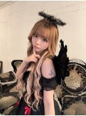 ミルクティーカラー/髪質改善/縮毛矯正/ヘアセット/ダブルカラー