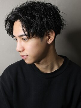 エルマーク 梅田(L-MARK) センターパート/波巻きパーマ/スパイラルパーマ/men's