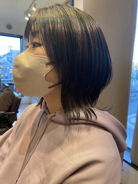 ハーティーモトヤワタ(hearty MOTOYAWATA) 顔まわりプチウルフ×オリーブブラウン