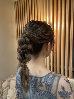 SALON#CO:TTON【サロンコットン】の写真/【当日予約OK/メイクスペース完備】結婚式や二次会など、特別な日を彩るヘアセットはお任せ◎