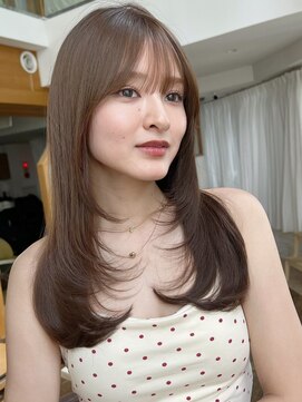 バイオレット 表参道店(Violet) ミディアムレイヤーハッシュカットアイスグレーIB-42