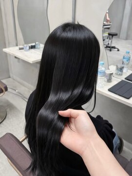ピンク シー バイ アンジェリカ 瓢箪山2号店(PINQ she by ANGELICA) ブルーブラックで大変身