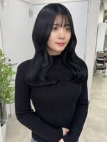 トレヘアー 京都 烏丸(tRe hair)&nbsp;ブルーブラック/レイヤー/透明感カラー/艶髪/韓国/美白カラー