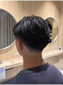 毛流れスタイル×テーパーフェード