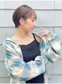 ハンサムショート/丸みショートボブ/20代30代40代50代/顔周り