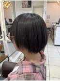 ショートボブ×ストレート