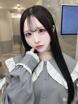 リルミー(Lilme) ワンホンレイヤー/ミルクティーブロンド/ダークブルー/名古屋