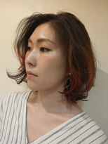 ヘアーズ ロッソ テラス(hair's ROSSO TERRACE)&nbsp;ボブ×アクセントカラー
