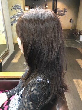 ルアナ(Luana) ピンクグレージュ×グラデーションカット