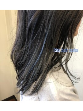 リタ ヘアメイク(Rita hair make) ブルーベースのハイライト