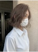 モカベージュ ボブ くすみベージュ hiro