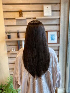 サロンドカスティーロ(salon de castillo) 20代30代40代黒髪暗髪大人きれいナチュラルストレート髪質改善