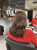 ラフ 難波店(LAFF)&nbsp;#黒髪#ボブルフ#ネビージュ#小顔#ワンレン