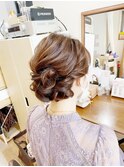 シニヨンお呼ばれヘアセット【ヘアアレンジ/エクステ/立川】