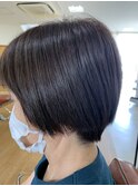 硬い髪でもショートに