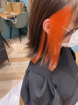 ロンド レグリーズ 立川(Lond leglise) 【槌矢圭悟】インナーカラーオレンジビタミンカラー