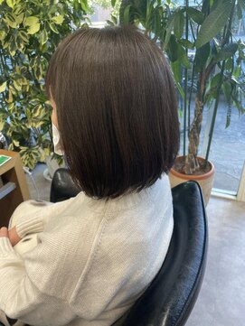 シェル 吉祥寺(shell) グレージュカラー/ボブウルフ/黒髪/ココアベージュ