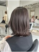 レイヤーカットハイライトショートヘアイルミナカラーオージュア