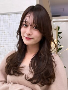 アンフィニー 銀座(ANFINI) レイヤーカット/小顔カット/くびれヘア/ウエットヘア/グレージュ