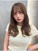 セミロング/レイヤーカット/顔まわりレイヤー