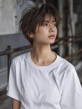 アルトリスト(Altruist Aging×HAIR&SPA) ☆イメチェンピンクベージュアンブレラカラー前髪クールショート