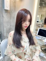 ハローバイシー 仙台(Hello by Sea)&nbsp;ウェーブミディアムメルティカラー×レイヤーカット韓国仙台